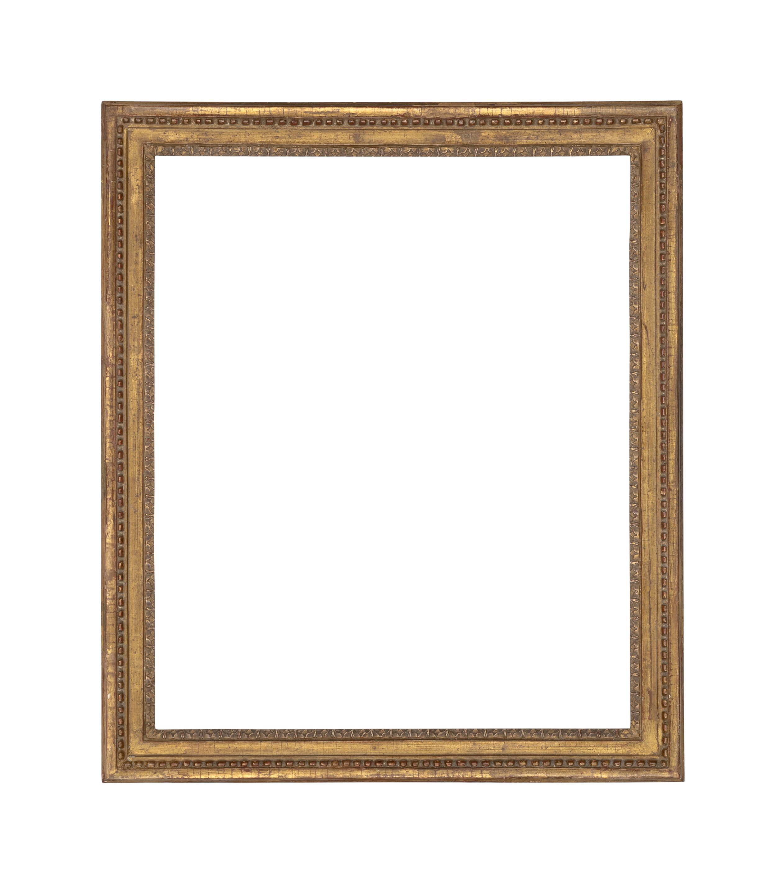 French 18th Century  Louis 16th Beaded  Gold Frame