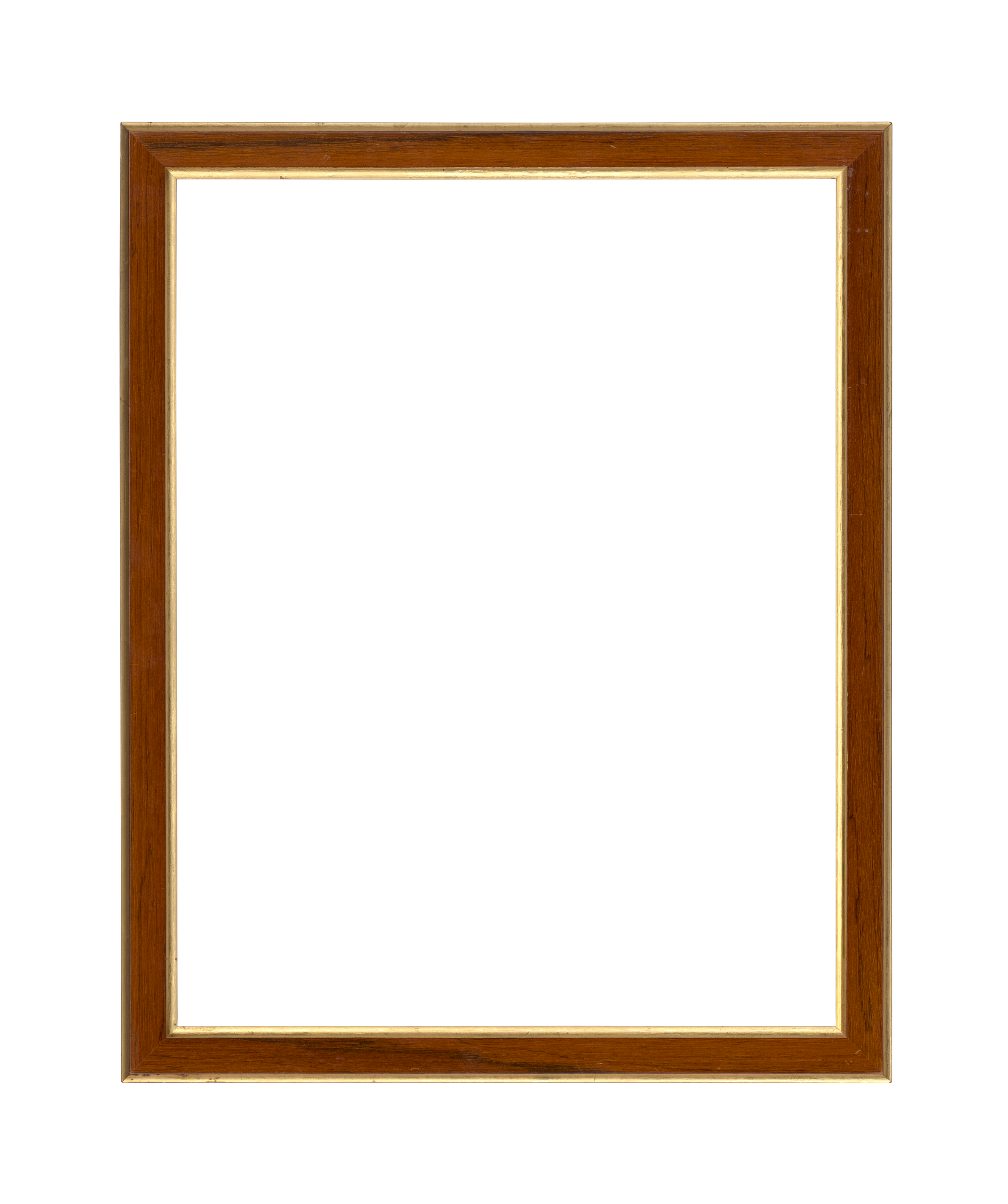 American 20th Century  Modern Molding  Brown Frame