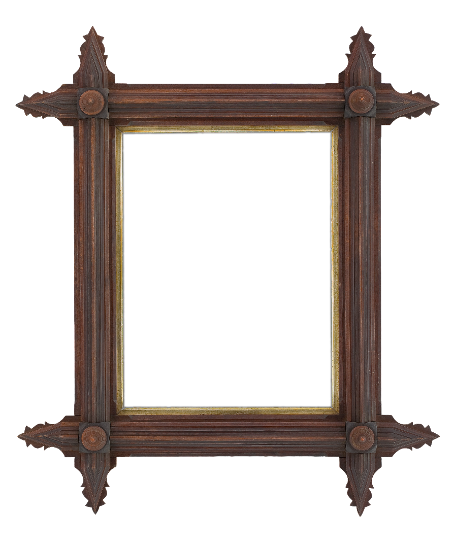 American 19th Century Walnut Frame