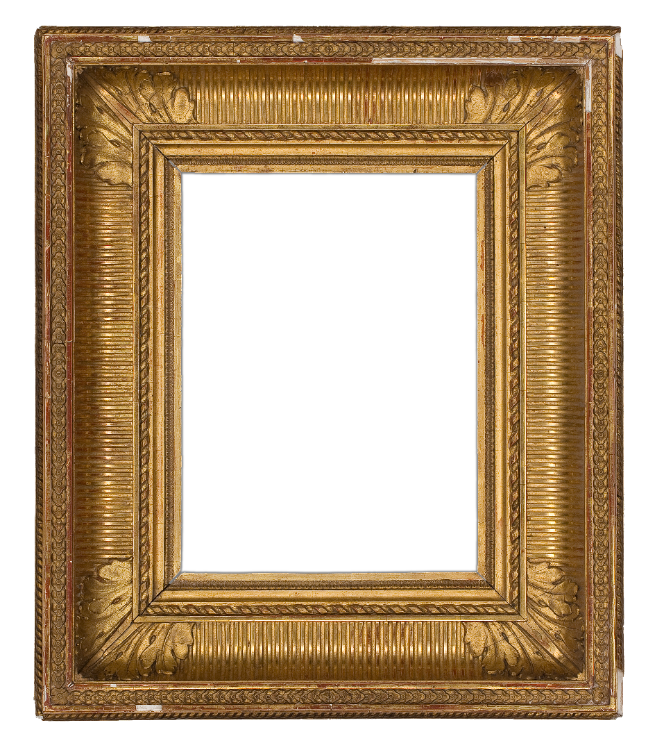 French 19th Century   Twist  Composition Frame
