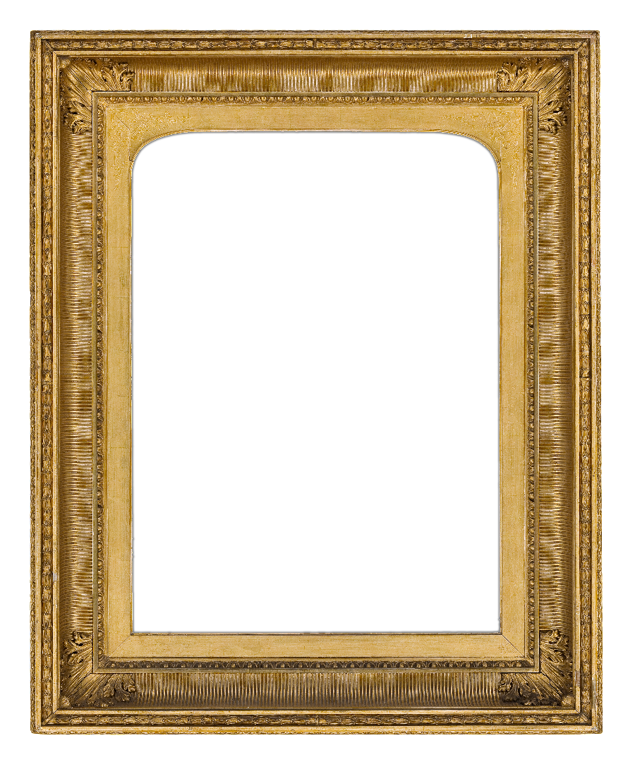 English 19th Century Fluted Composition Frame