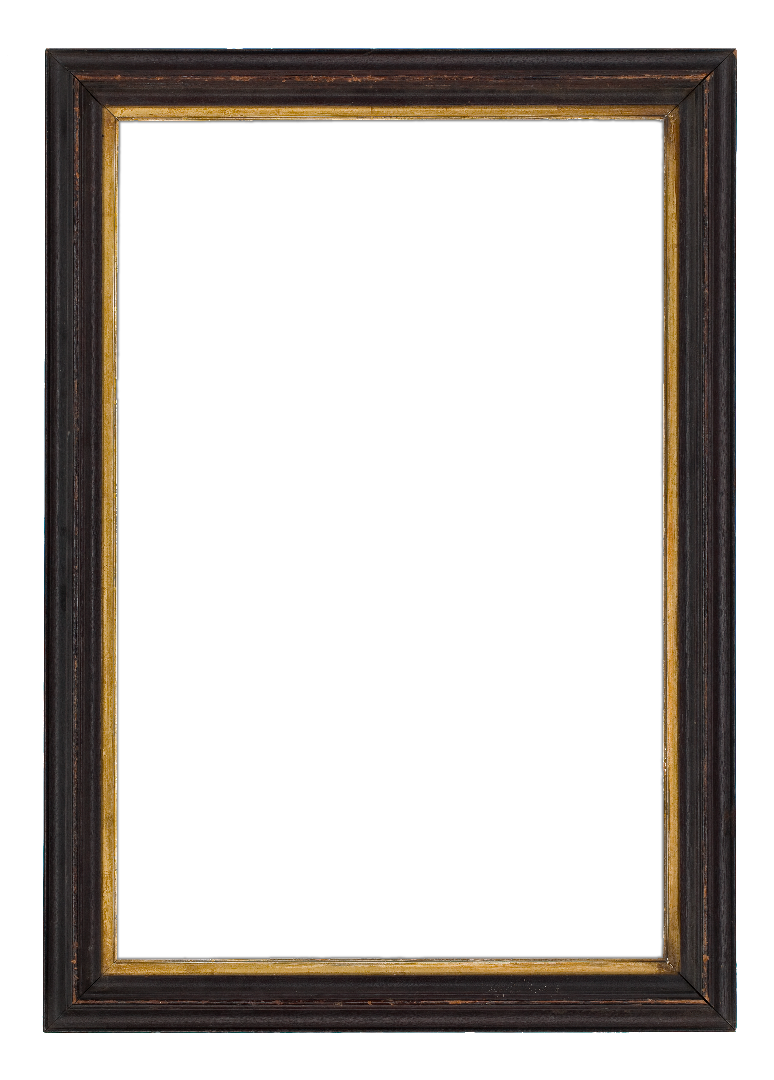 American 19th Century Cove Walnut Frame
