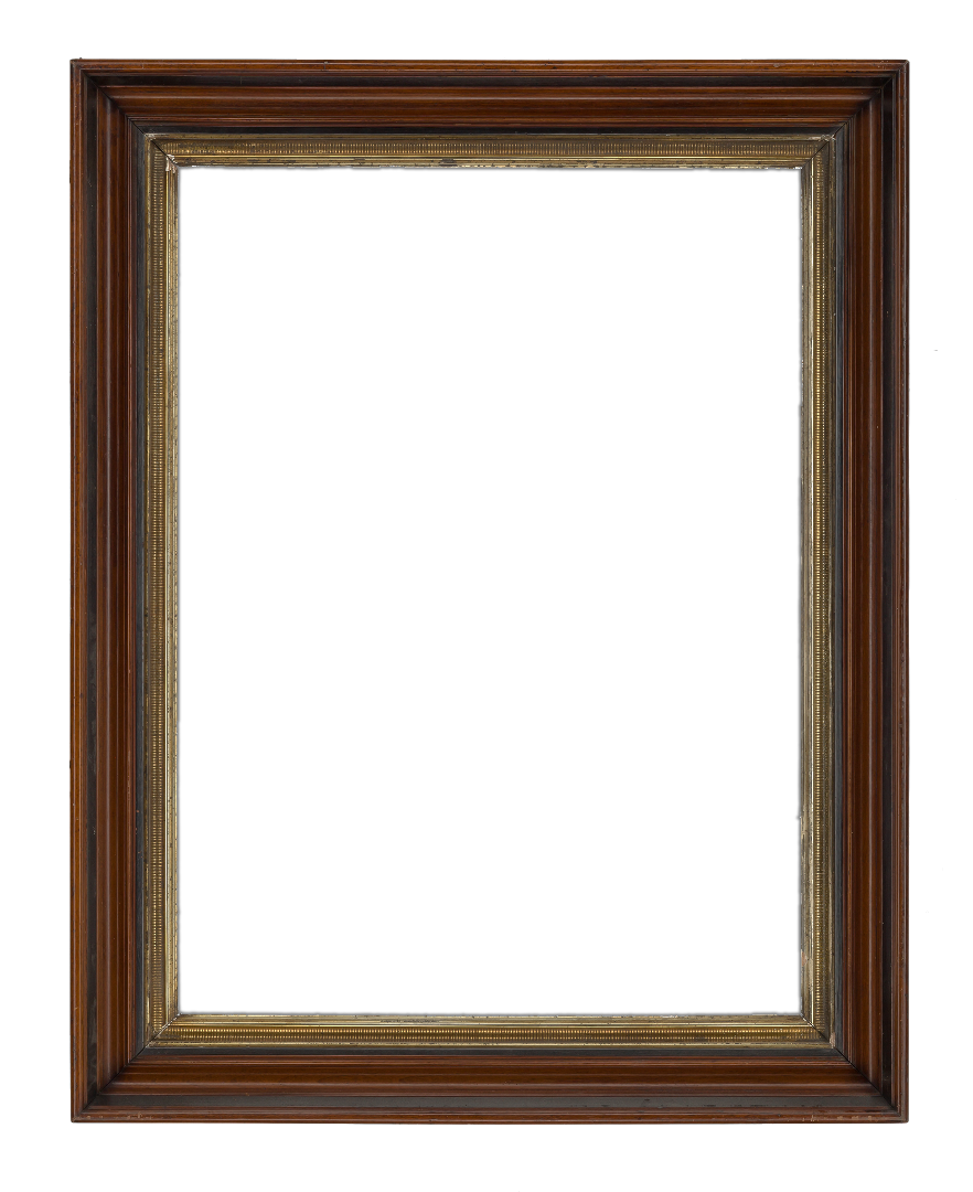 American 19th Century Walnut Cove Frame