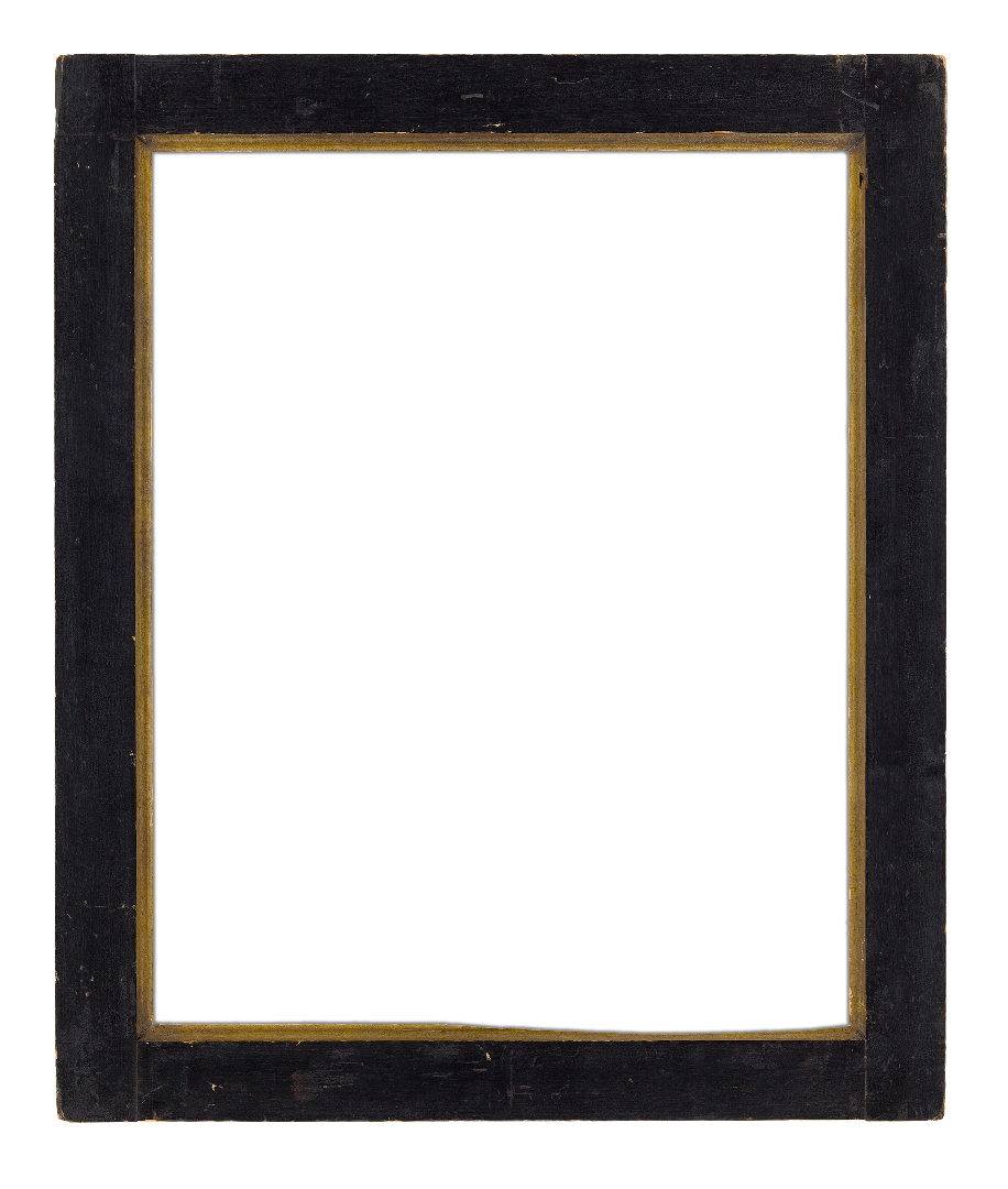 American 19th Century   Panel  Black Frame