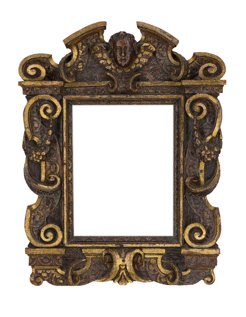 Italian 16th Century Sansovino Fancy Top Frame