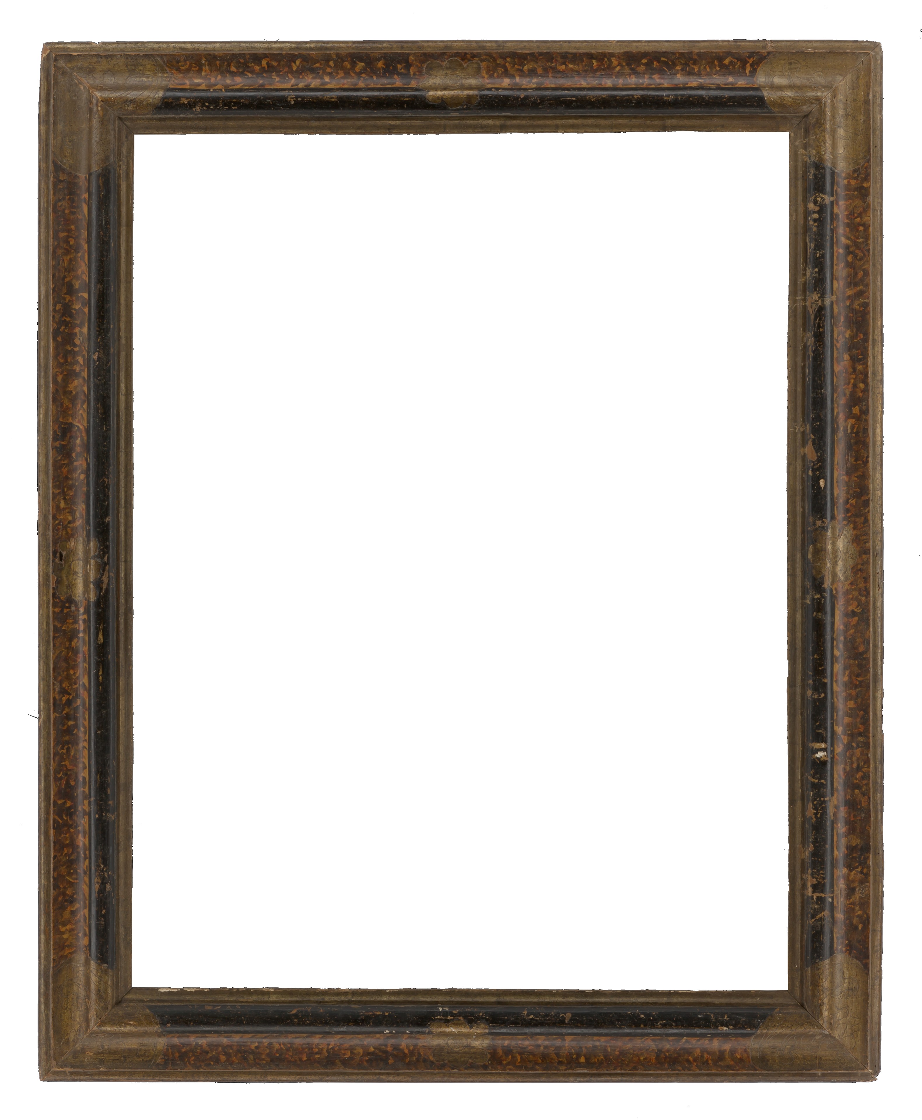 Italian 17th Century Molding Painted Frame